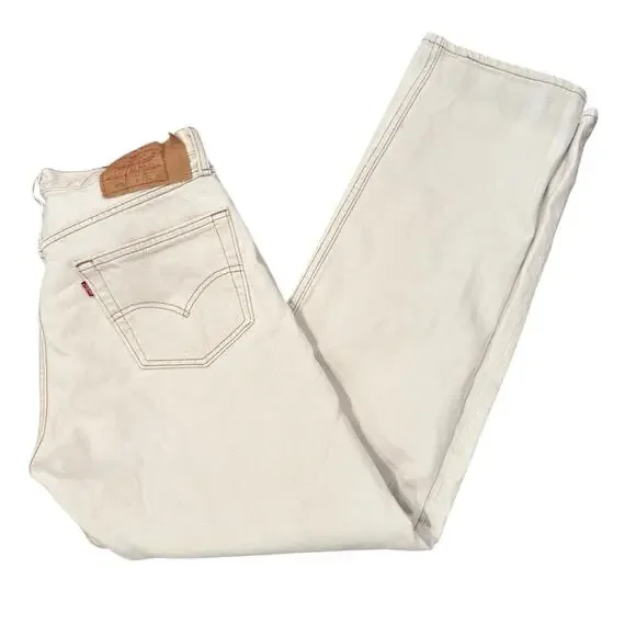 Vintage Levi's 501 Button Fly Jeans Size 33x32 - Picture 3 of 6